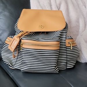 Tory Burch - 'Viva' Canvas & Leather Backpack